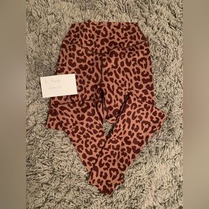 Balance Athletica (Vitality) maroon leopard leggings